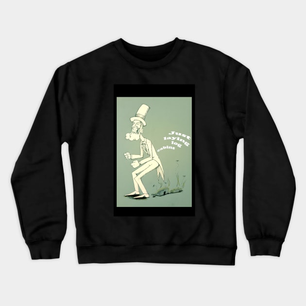 laying log cabins Crewneck Sweatshirt by Penguinthulu